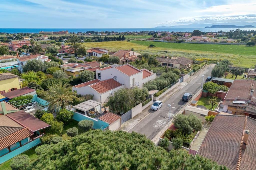 La Casa Degli Ulivi Appartamento In Villa Con Patio Quartu SantʼElena Exteriör bild